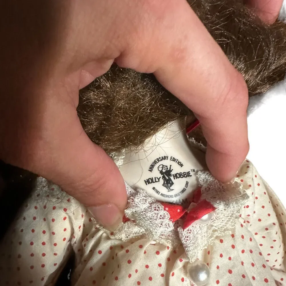 Vintage Porcelain Christmas Morning Holly Hobby Doll Gorham  13